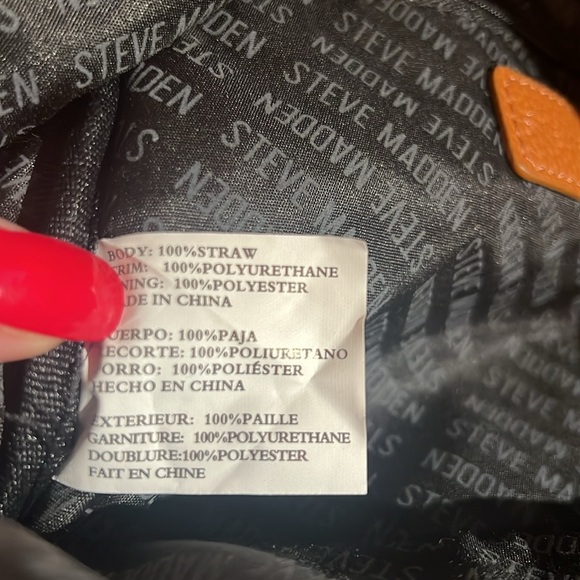 Steve Madden straw backpack - Picture 8 of 8